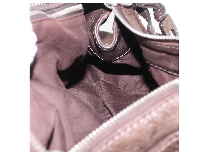 Chloé Chloe Paddington Hand Bag Leather Brown Gold Silver - vista 23