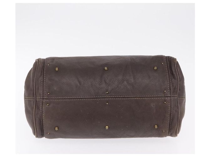 Chloé Chloe Paddington Hand Bag Leather Brown Gold Silver - vista 9