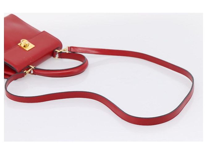 Céline CELINE Hand Bag Leather 2way Red Gold - vista 11