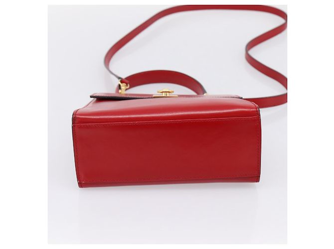 Céline CELINE Hand Bag Leather 2way Red Gold - vista 13