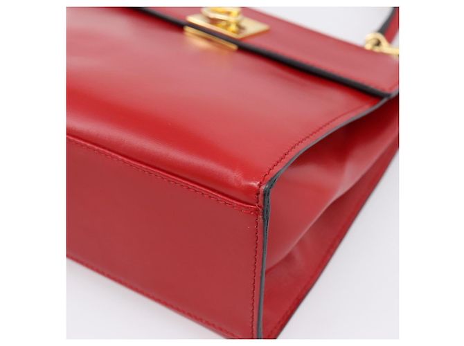Céline CELINE Hand Bag Leather 2way Red Gold - vista 14