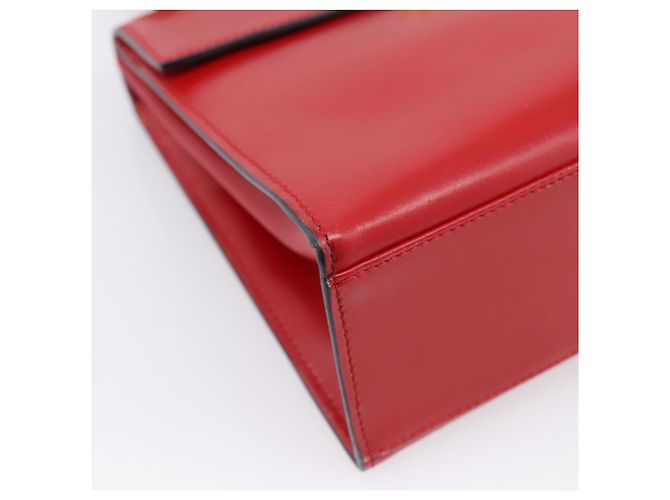 Céline CELINE Hand Bag Leather 2way Red Gold - vista 15
