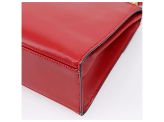 Céline CELINE Hand Bag Leather 2way Red Gold - vista 16
