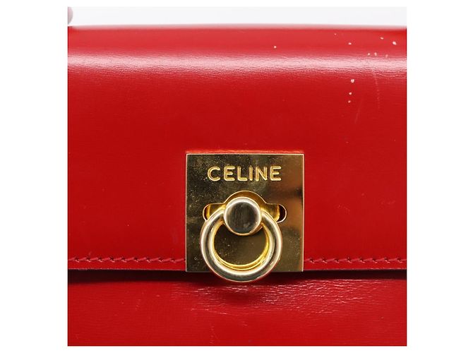 Céline CELINE Hand Bag Leather 2way Red Gold - vista 18