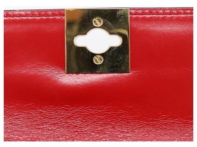 Céline CELINE Hand Bag Leather 2way Red Gold - vista 20