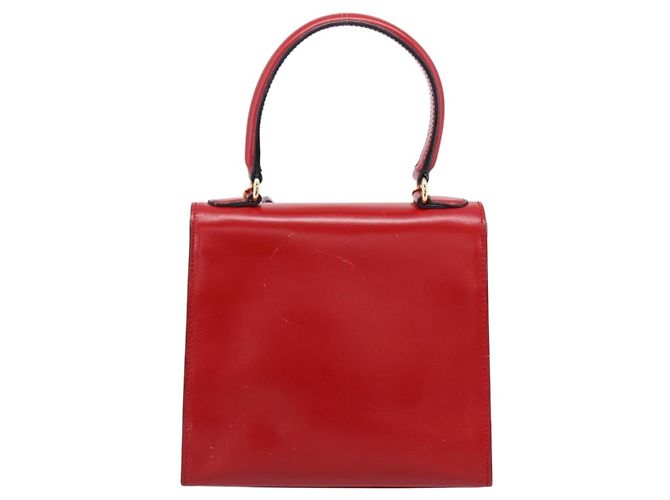 Céline CELINE Hand Bag Leather 2way Red Gold - vista 3