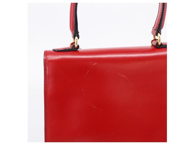 Céline CELINE Hand Bag Leather 2way Red Gold - vista 4