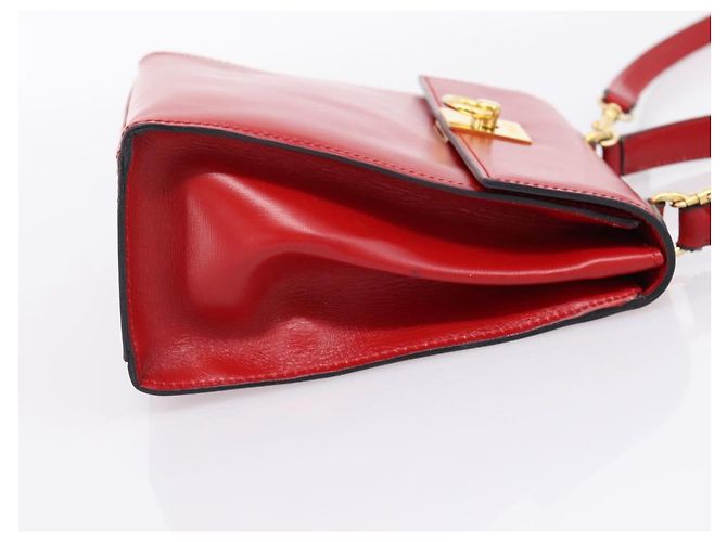 Céline CELINE Hand Bag Leather 2way Red Gold - vista 6