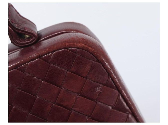 Bottega Veneta INTRECCIATO Hand Bag Leather Red - vista 10