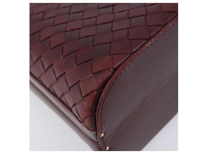 Bottega Veneta INTRECCIATO Hand Bag Leather Red - vista 15
