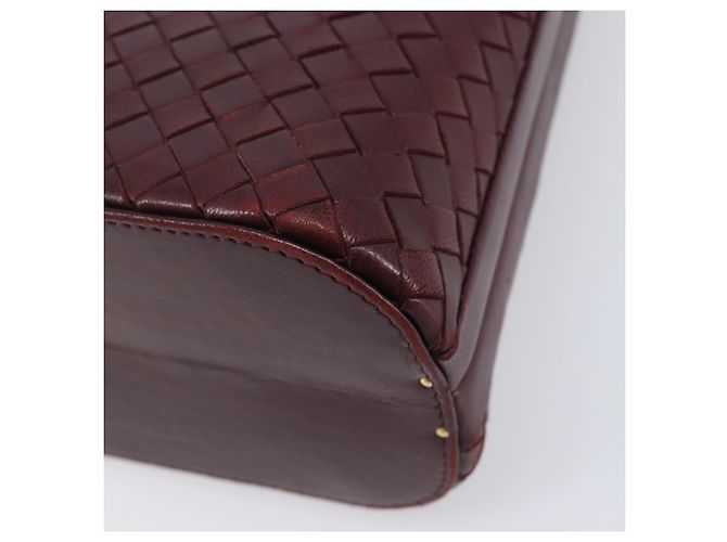 Bottega Veneta INTRECCIATO Hand Bag Leather Red - vista 16