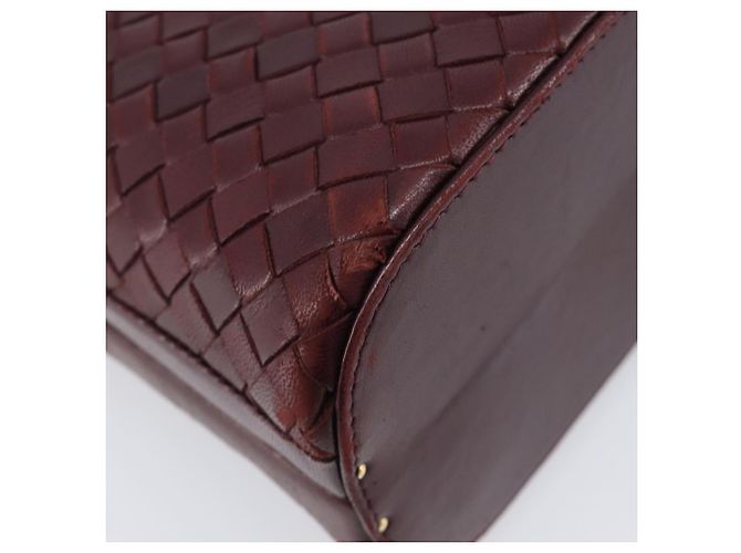 Bottega Veneta INTRECCIATO Hand Bag Leather Red - vista 17