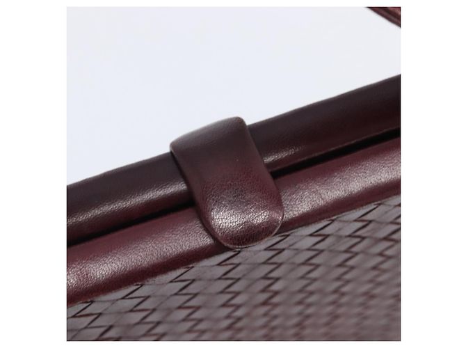 Bottega Veneta INTRECCIATO Hand Bag Leather Red - vista 18