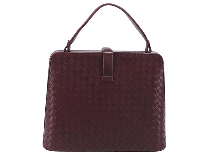 Bottega Veneta INTRECCIATO Hand Bag Leather Red - vista 2