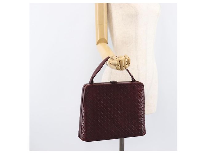 Bottega Veneta INTRECCIATO Hand Bag Leather Red - vista 26