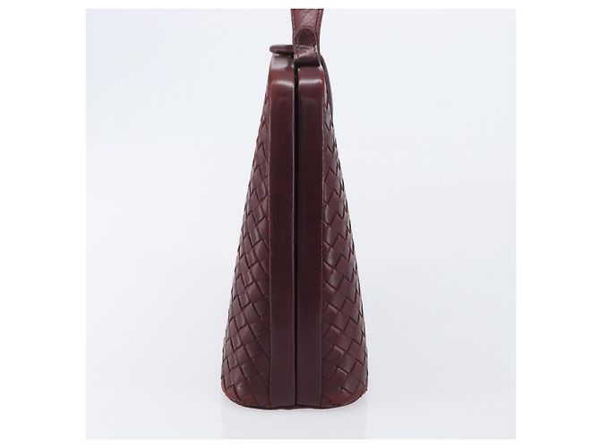 Bottega Veneta INTRECCIATO Hand Bag Leather Red - vista 3