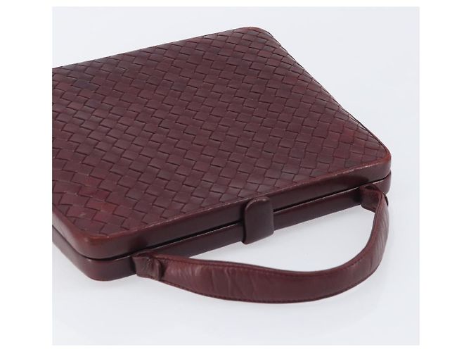 Bottega Veneta INTRECCIATO Hand Bag Leather Red - vista 6