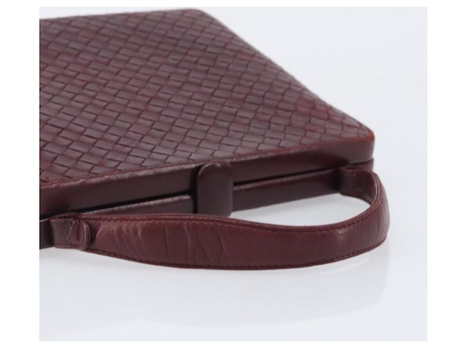Bottega Veneta INTRECCIATO Hand Bag Leather Red - vista 7