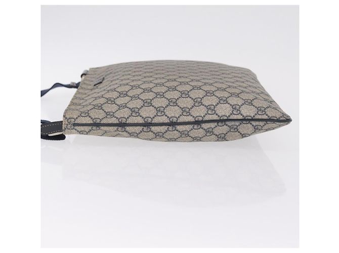 GUCCI GG Supreme Shoulder Bag PVC Navy Silver 201446 - vista 5