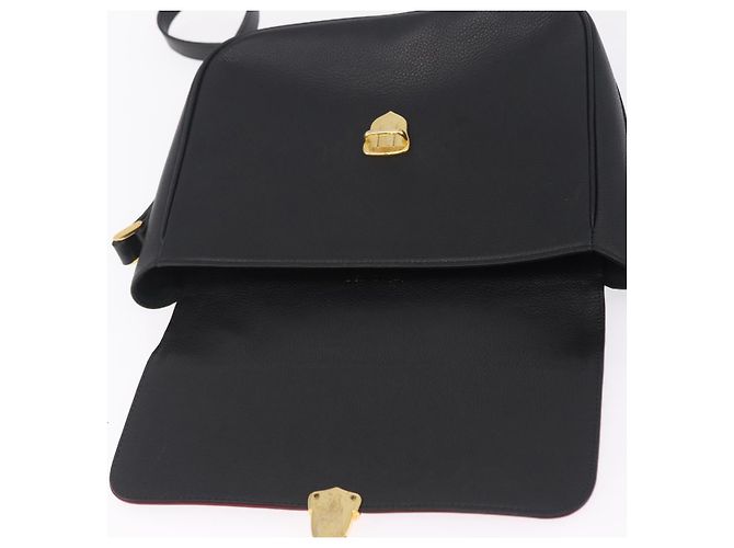 Autre Marque Saint Laurent Chain Shoulder Bag Leather Black Gold - vista 17