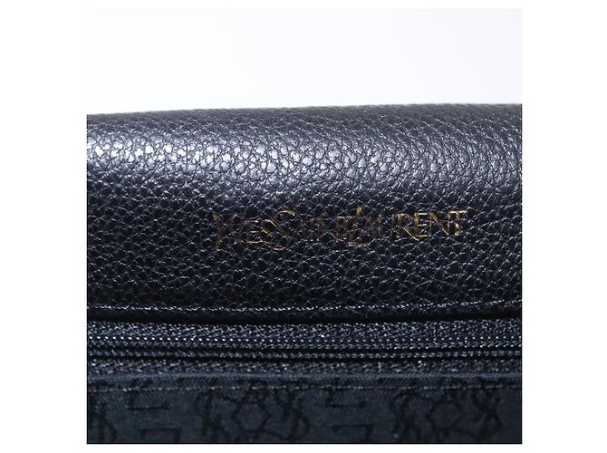 Autre Marque Saint Laurent Chain Shoulder Bag Leather Black Gold - vista 20