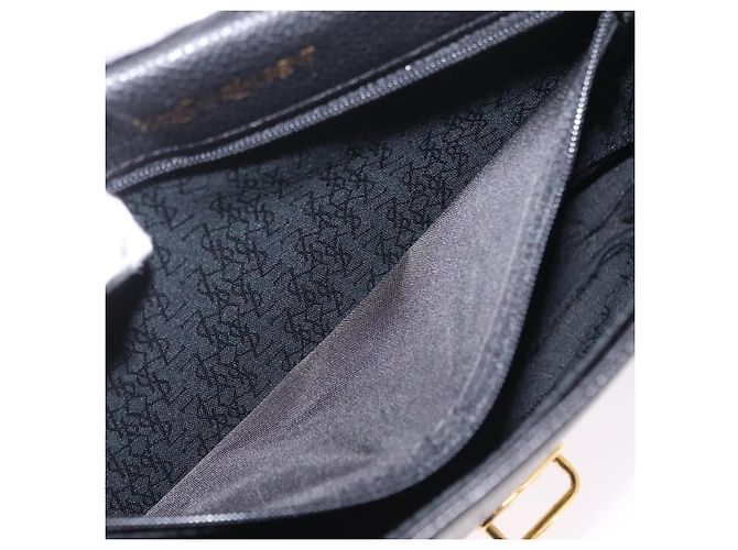 Autre Marque Saint Laurent Chain Shoulder Bag Leather Black Gold - vista 25