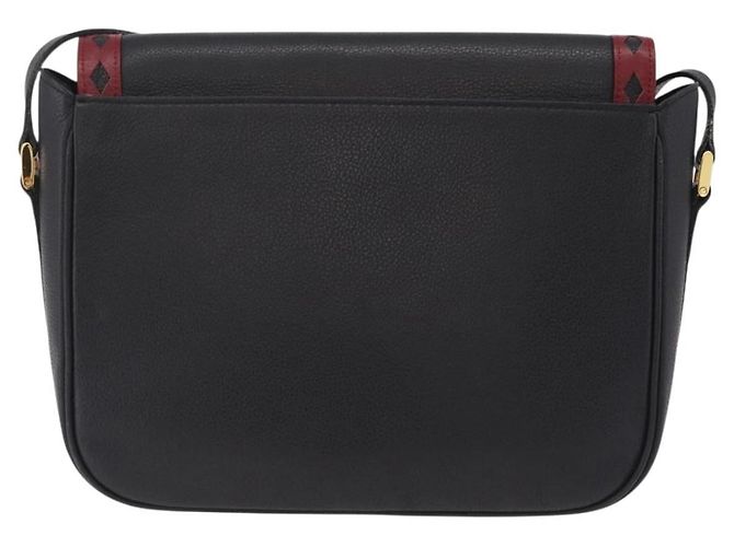 Autre Marque Saint Laurent Chain Shoulder Bag Leather Black Gold - vista 3