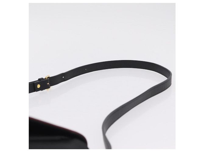 Autre Marque Saint Laurent Chain Shoulder Bag Leather Black Gold - vista 8