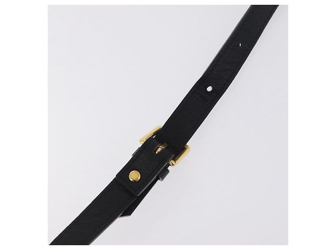 Autre Marque Saint Laurent Chain Shoulder Bag Leather Black Gold - vista 9