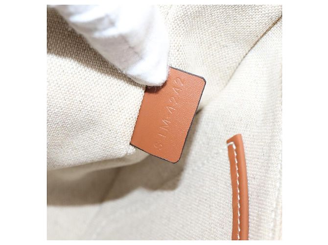 Céline CELINE Medium Ava Shoulder Bag Canvas Beige Gold Tone - vista 21