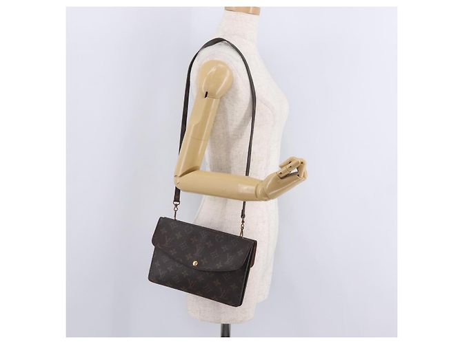 LOUIS VUITTON Monogram Double Rabat Shoulder Bag M51815 LV - vista 34