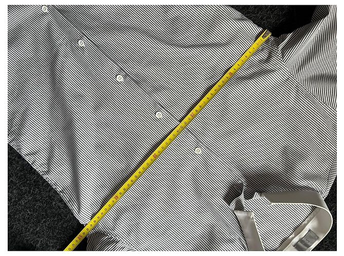 Dior Camicia in cotone a righe con colletto alla coreana - vista 13