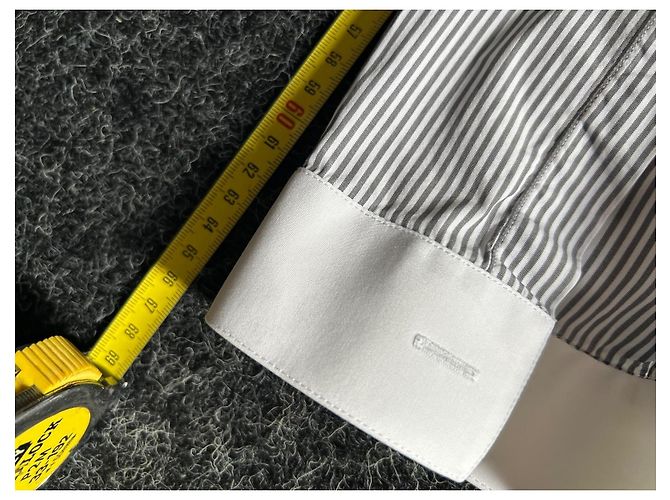 Dior Camicia in cotone a righe con colletto alla coreana - vista 19