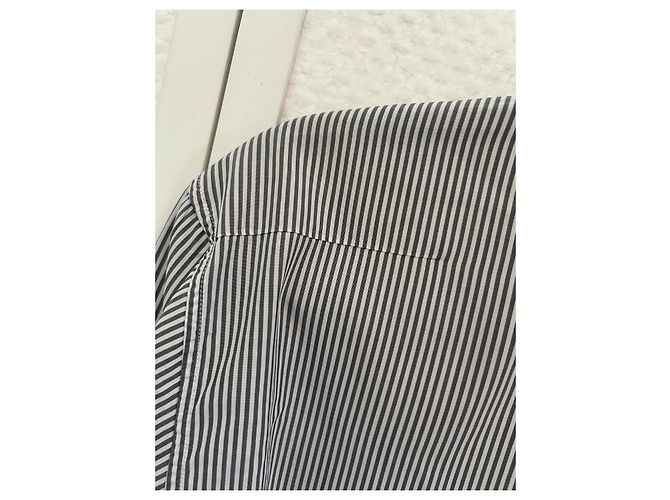 Dior Camicia in cotone a righe con colletto alla coreana - vista 4