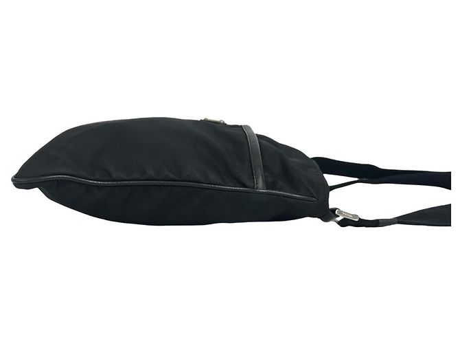 Borsa Prada in nylon Tessuto Pocono e pelle con logo triangolare in metallo - vista 5