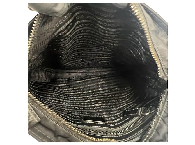 Borsa Prada in nylon Tessuto Pocono e pelle con logo triangolare in metallo - vista 8