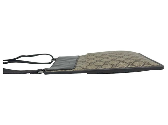 Borsa a tracolla Gucci in pelle marrone - vista 4