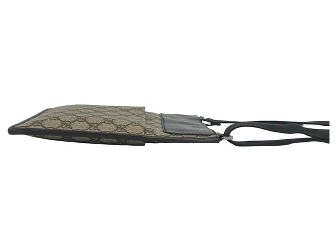 Borsa a tracolla Gucci in pelle marrone - vista 5