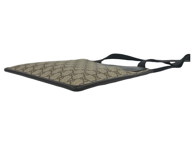 Borsa a tracolla Gucci in pelle marrone - vista 7