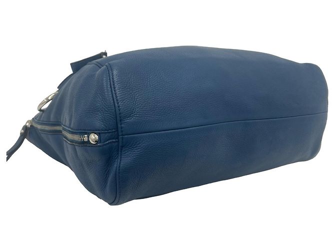Borsa Gucci Icon Bit in pelle blu - vista 6