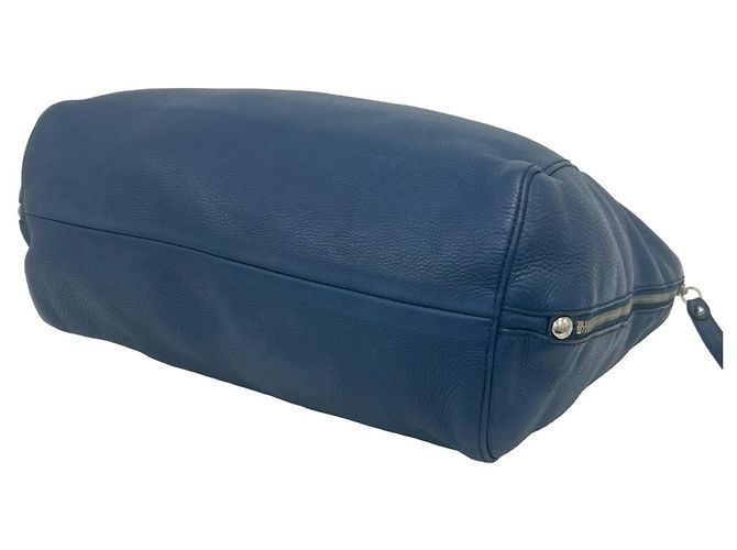 Borsa Gucci Icon Bit in pelle blu - vista 7