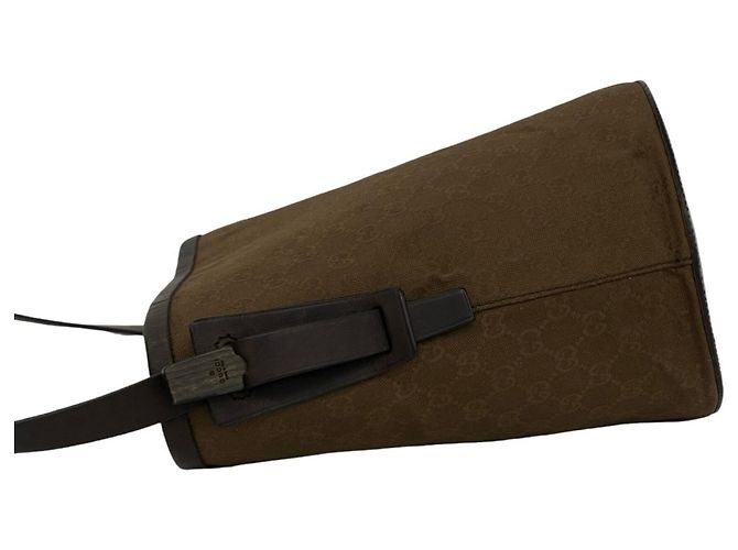Borsa a tracolla Gucci in Canvas GG e pelle - vista 4