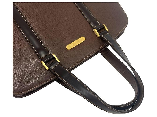 Burberry Nova Check Muster Leder Handtasche - Ansicht 3