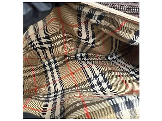 Burberry Nova Check Muster Leder Handtasche - Ansicht 9