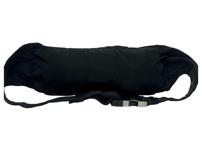 Borsa a spalla in nylon con logo triangolare Prada - vista 2