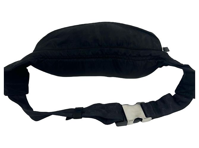 Borsa a spalla in nylon con logo triangolare Prada - vista 3