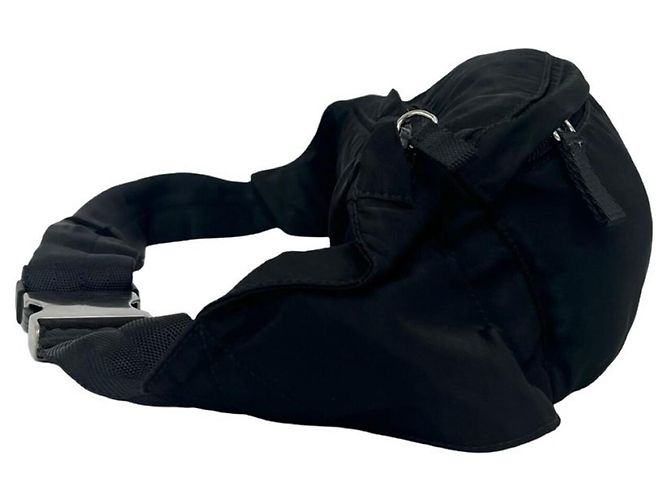 Borsa a spalla in nylon con logo triangolare Prada - vista 4