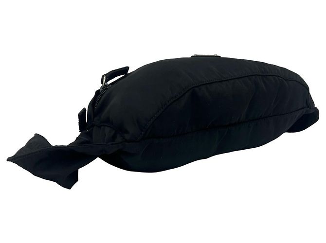 Borsa a spalla in nylon con logo triangolare Prada - vista 6