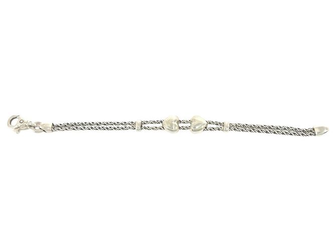 Autre Marque Bracciale Tiffany Vintage Double Rope Heart - vista 4