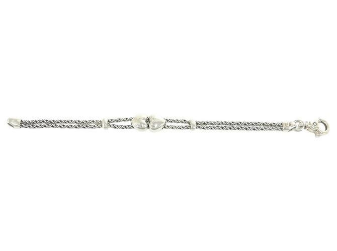 Autre Marque Bracciale Tiffany Vintage Double Rope Heart - vista 5